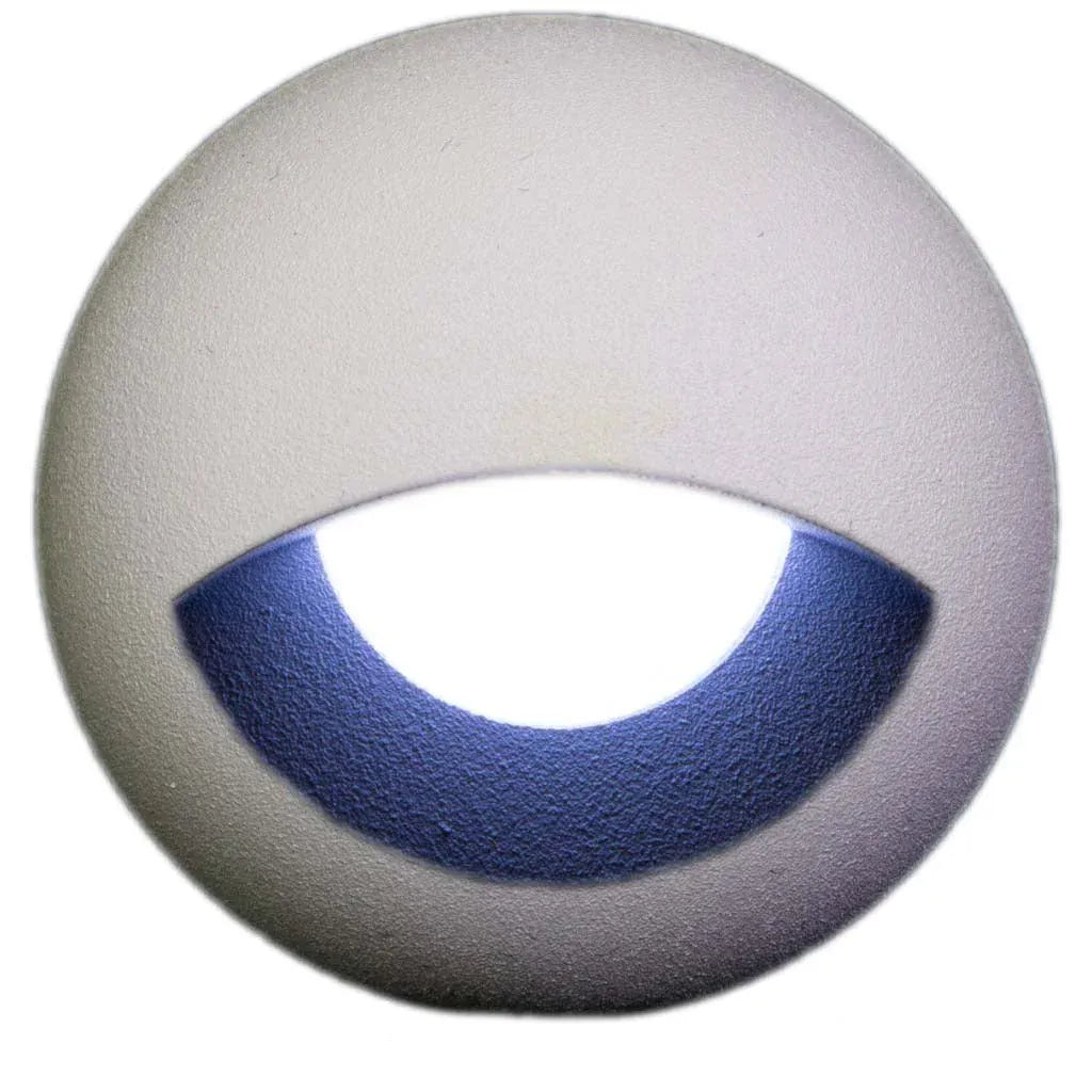 Plash Gravity Surface Mounted LED Deck Light, 6000K Cool White Light, White Housing, 105 Lumens, 1.2W, IP67 — Quality Boat Parts