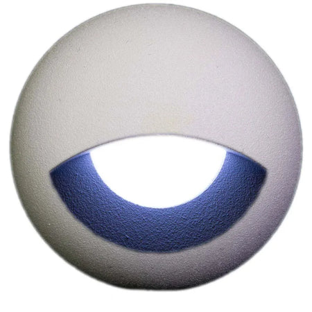 Plash Gravity Surface Mounted LED Deck Light, 6000K Cool White Light, White Housing, 105 Lumens, 1.2W, IP67 — Quality Boat Parts