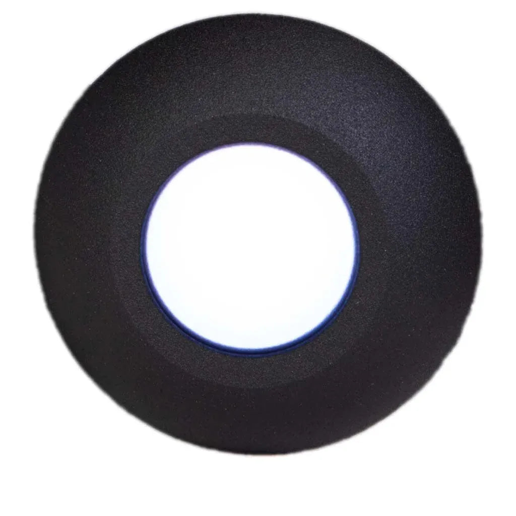 Plash Gravity Surface Mounted LED Deck Light, 6000K Cool White Light, Black Machined Aluminum Housing, 105 Lumens, 1.2W, IP67, 120 Degree Beam — Quality Boat Parts