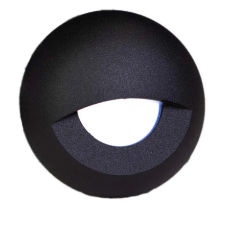 Plash Gravity Surface Mounted LED Deck Light, 6000K Cool White Light, Black Machined Aluminum Housing, 105 Lumens, 1.2W, IP67, 120 Degree Beam — Quality Boat Parts