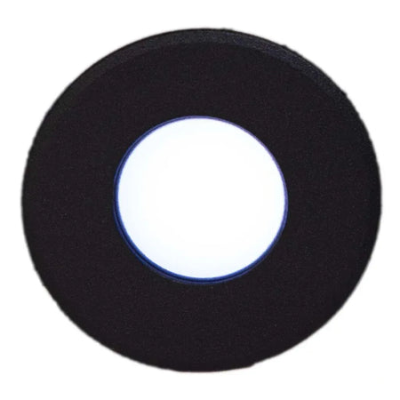 Plash Gravity Surface Mounted LED Deck Light, 6000K Cool White Light, Black Machined Aluminum Housing, 105 Lumens, 1.2W, IP67, 120 Degree Beam — Quality Boat Parts