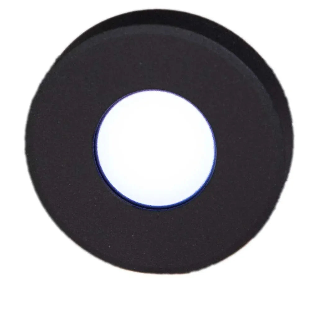 Plash Gravity Surface Mounted LED Deck Light, 6000K Cool White Light, Black Machined Aluminum Housing, 105 Lumens, 1.2W, IP67, 120 Degree Beam — Quality Boat Parts