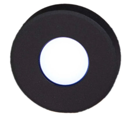 Plash Gravity Surface Mounted LED Deck Light, 6000K Cool White Light, Black Machined Aluminum Housing, 105 Lumens, 1.2W, IP67, 120 Degree Beam — Quality Boat Parts