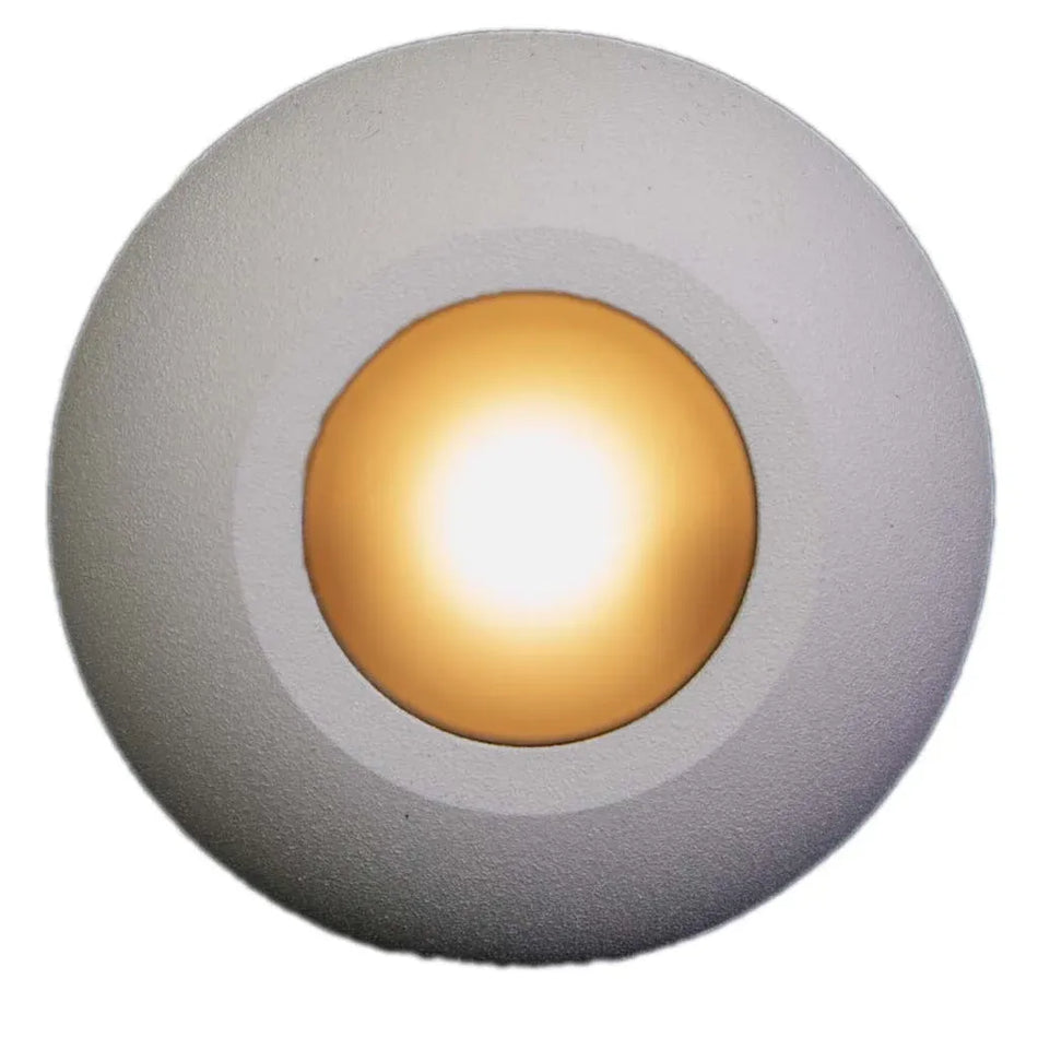 Plash Gravity Surface Mounted LED Deck Light, Warm White Light, White Housing — Quality Boat Parts