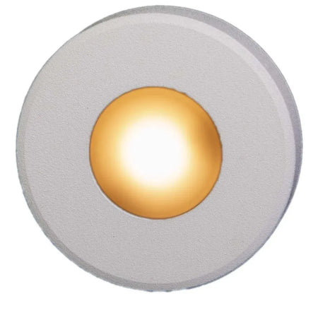 Plash Gravity Surface Mounted LED Deck Light, Warm White Light, White Housing — Quality Boat Parts