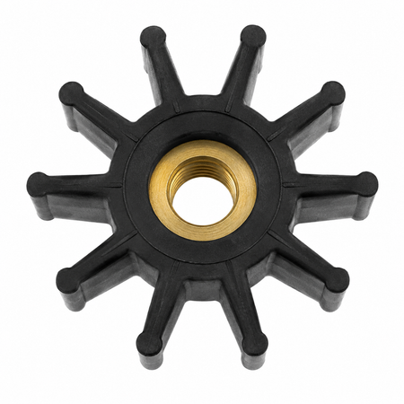 Jabsco Impeller Kit, Neoprene, 10 Blade, 2 in x 7/8 in, Slotted Shaft Pin Drive — Quality Boat Parts