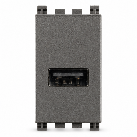 Vimar ARKÉ Series USB-A Connector, 10-32VDC to 5VDC, Grey Housing — Quality Boat Parts