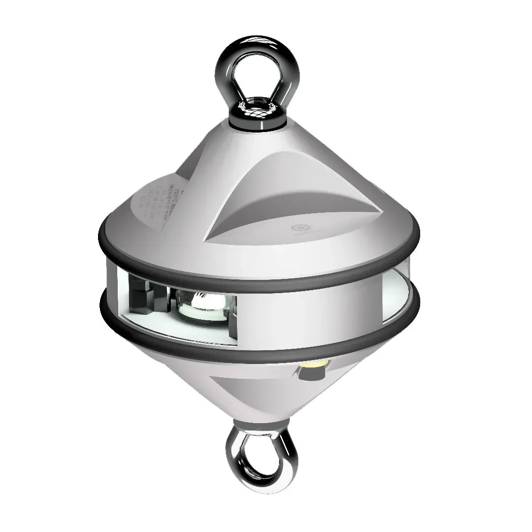 Lopolight Anchor Light, 2nm, 360° White Light, Hoistable, Horizontal Mount — Quality Boat Parts