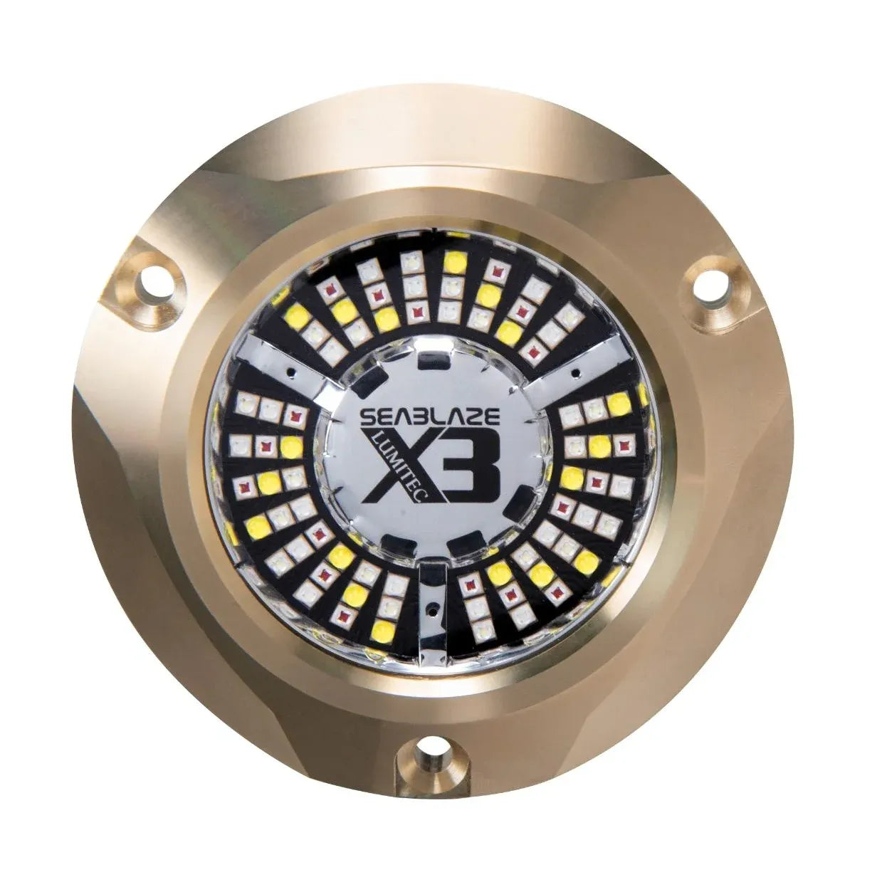 Lumitec SeaBlaze X3 Surface Mount LED Underwater Light, 10-30V, 8000 Lumens, Bronze Housing — Quality Boat Parts