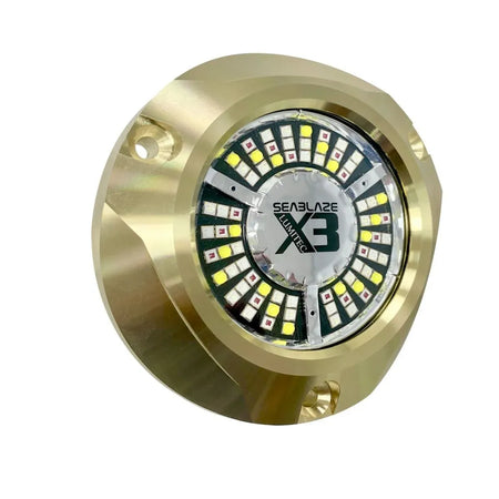 Lumitec SeaBlaze X3 Surface Mount LED Underwater Light, 10-30V, 8000 Lumens, Bronze Housing — Quality Boat Parts