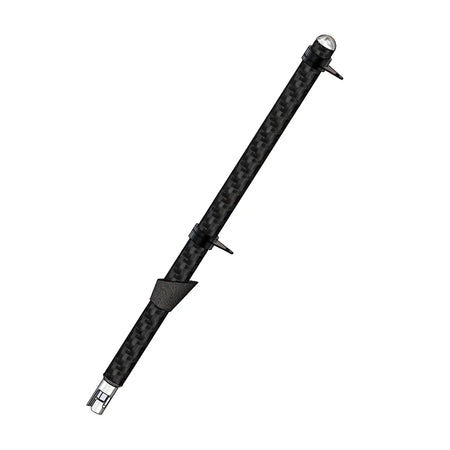 TACO Marine Carbon Fiber Flag Pole, For 1-5/8 in Rod Holders and Gunwale Mounts, J-Lock System, Awl Grip Clear Coat, 360° Swivel — Quality Boat Parts