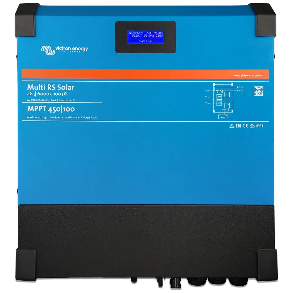 Victron Energy Multi RS Solar Inverter/Charger, 48V, 6kVA, 450V MPPT — Quality Boat Parts