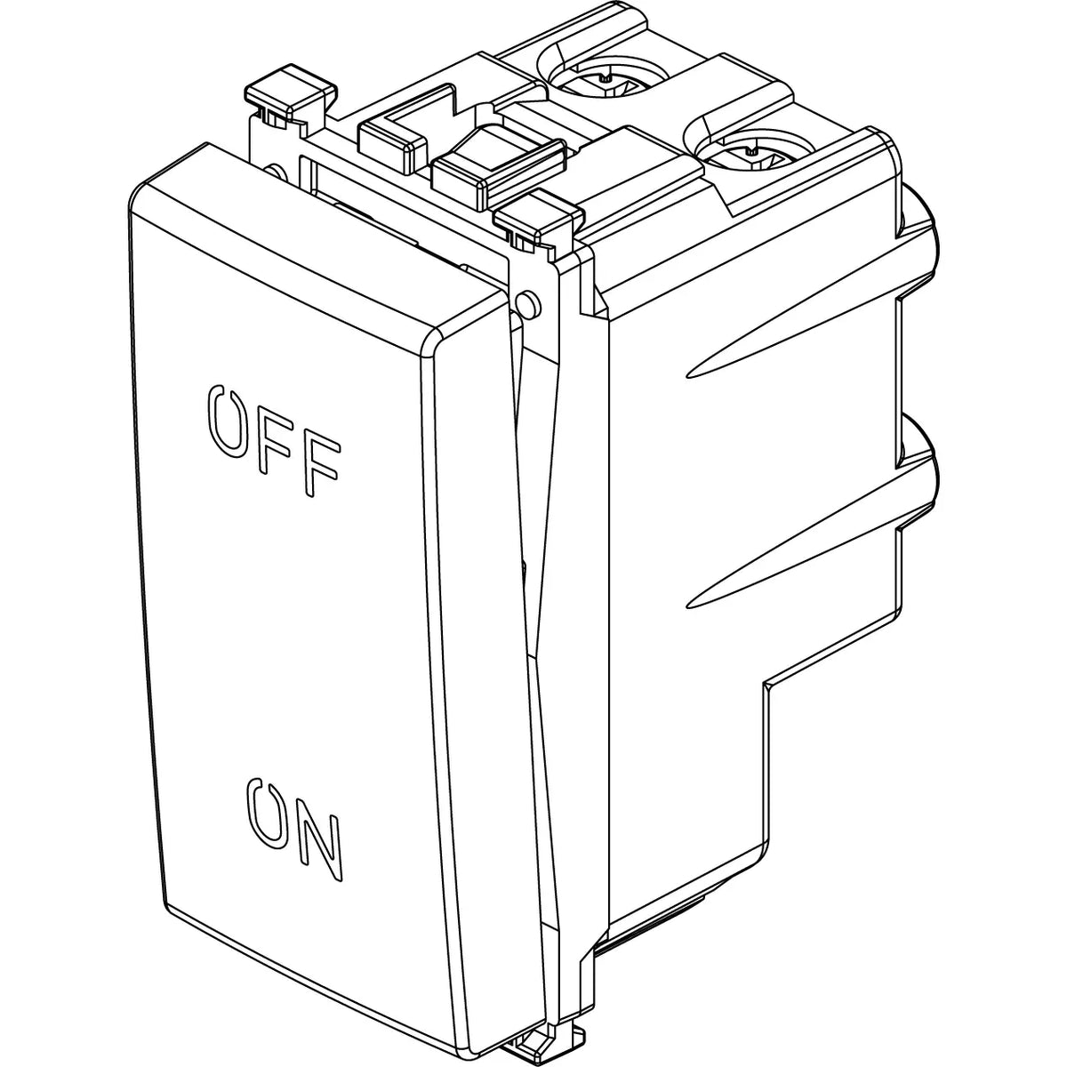 Vimar ARKÉ Series 2P 20AX 1-Way Switch, 250V, Lightable — Quality Boat Parts