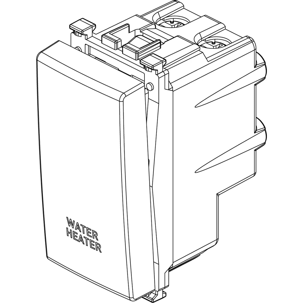 Vimar ARKÉ Series 2P 20AX 1-Way Switch, 250V, Lightable — Quality Boat Parts