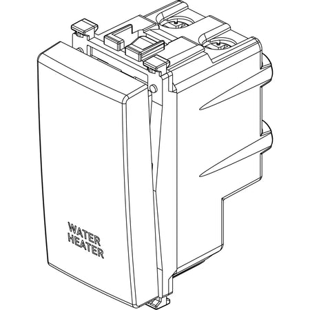 Vimar ARKÉ Series 2P 20AX 1-Way Switch, 250V, Lightable — Quality Boat Parts