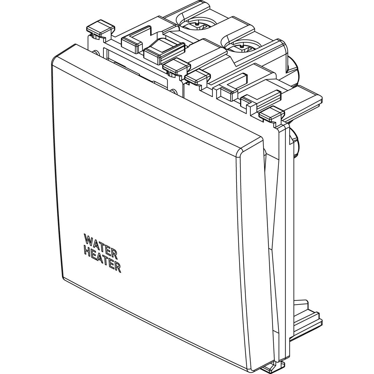 Vimar ARKÉ Series 2P 20AX 1-Way Switch, 250V, Lightable — Quality Boat Parts